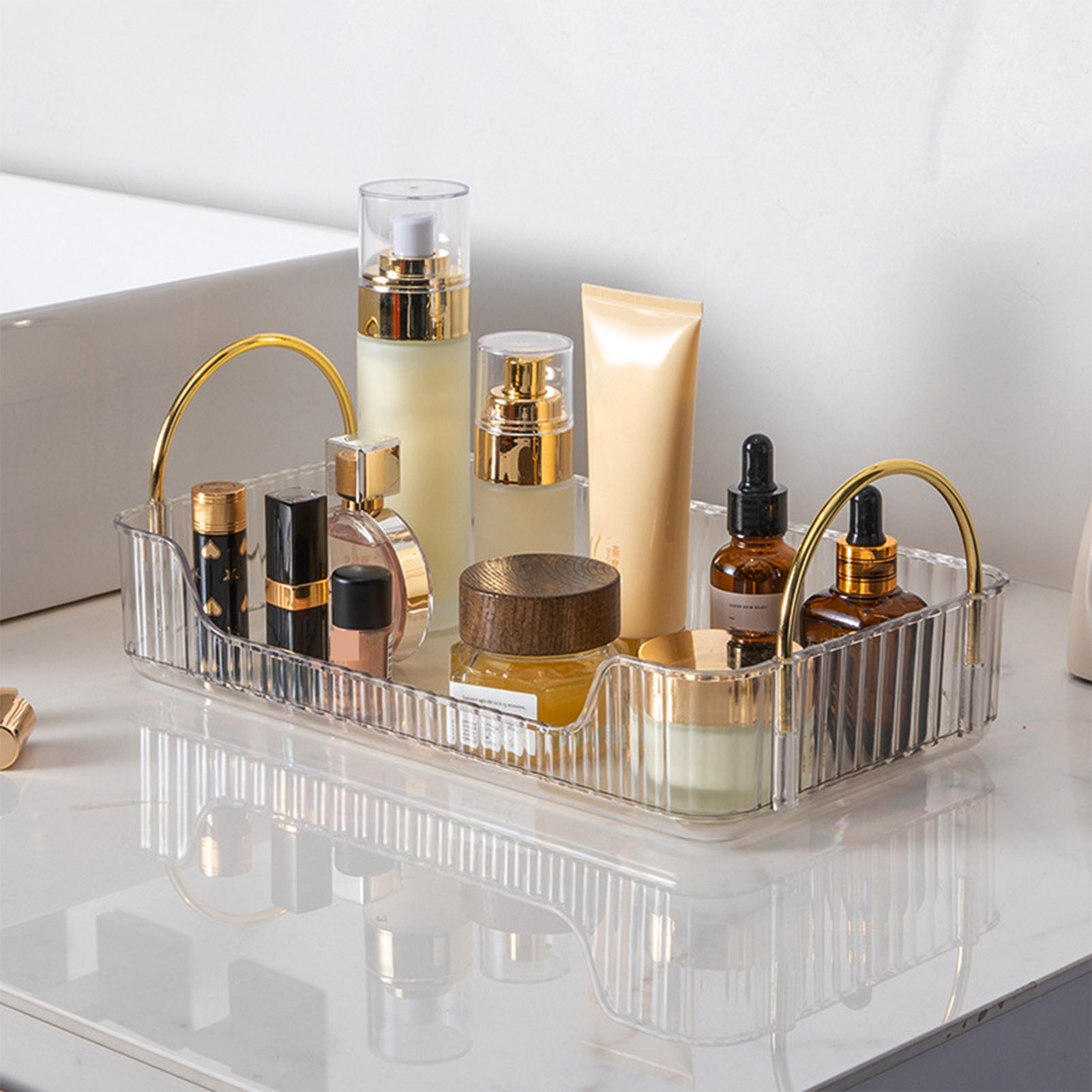 Bathroom Organizer Rack Light  - Drawer Organizer Tray 리뷰 및 가격
