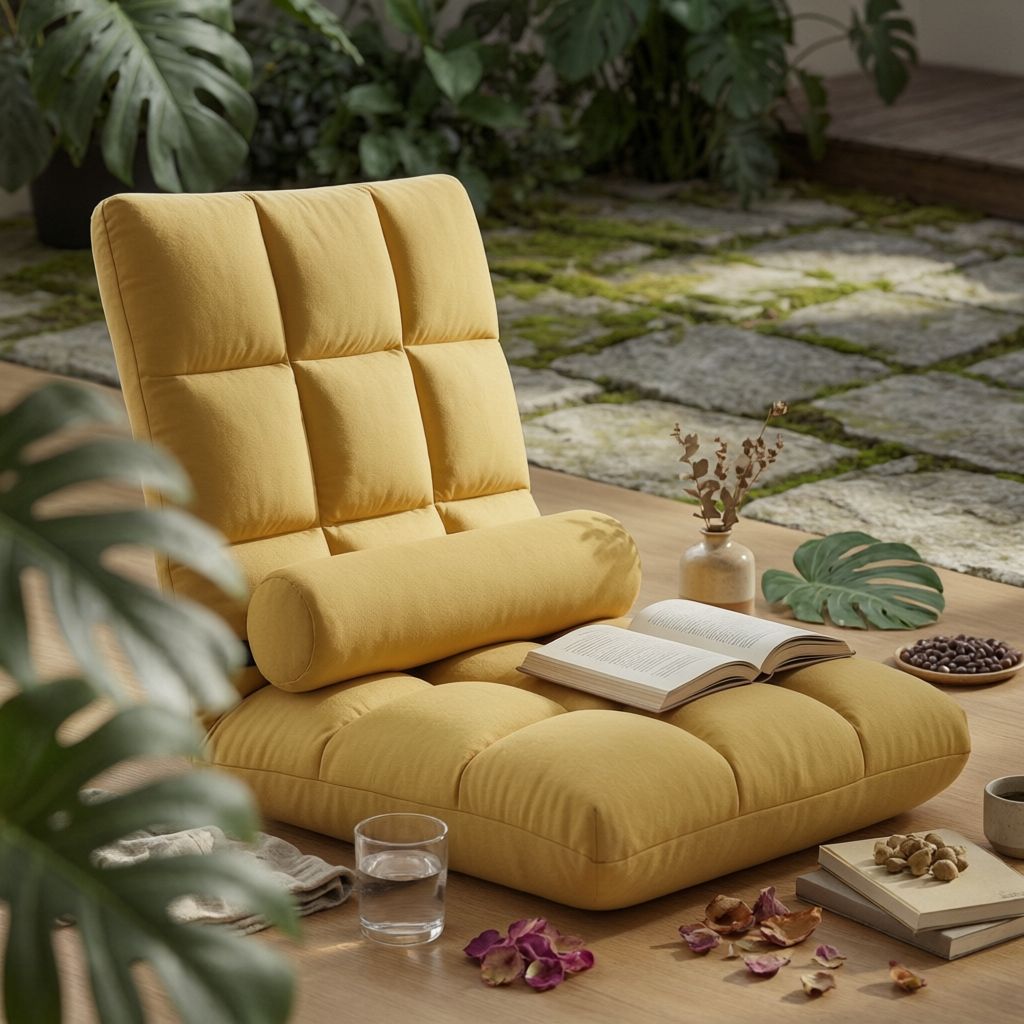 Padded Floor Lounge Chair Quil - Furniture Chairs For Office 리뷰 및 가격