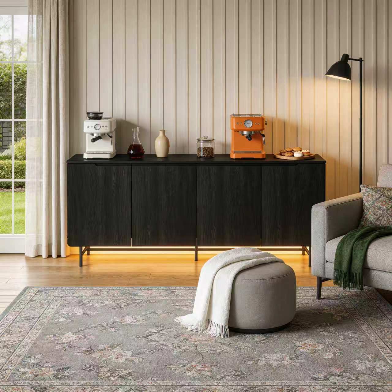 68in Large Fluted Sideboard Ca - Office Furniture Credenza 리뷰 및 가격