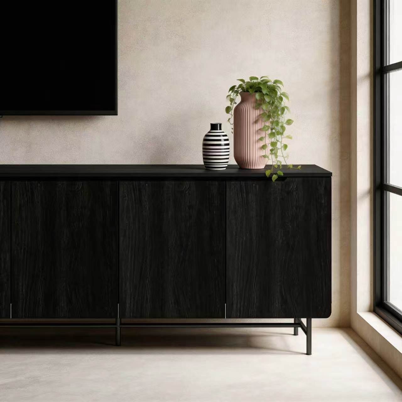 68in Large Fluted Sideboard Ca - Office Furniture Credenza 리뷰 및 가격
