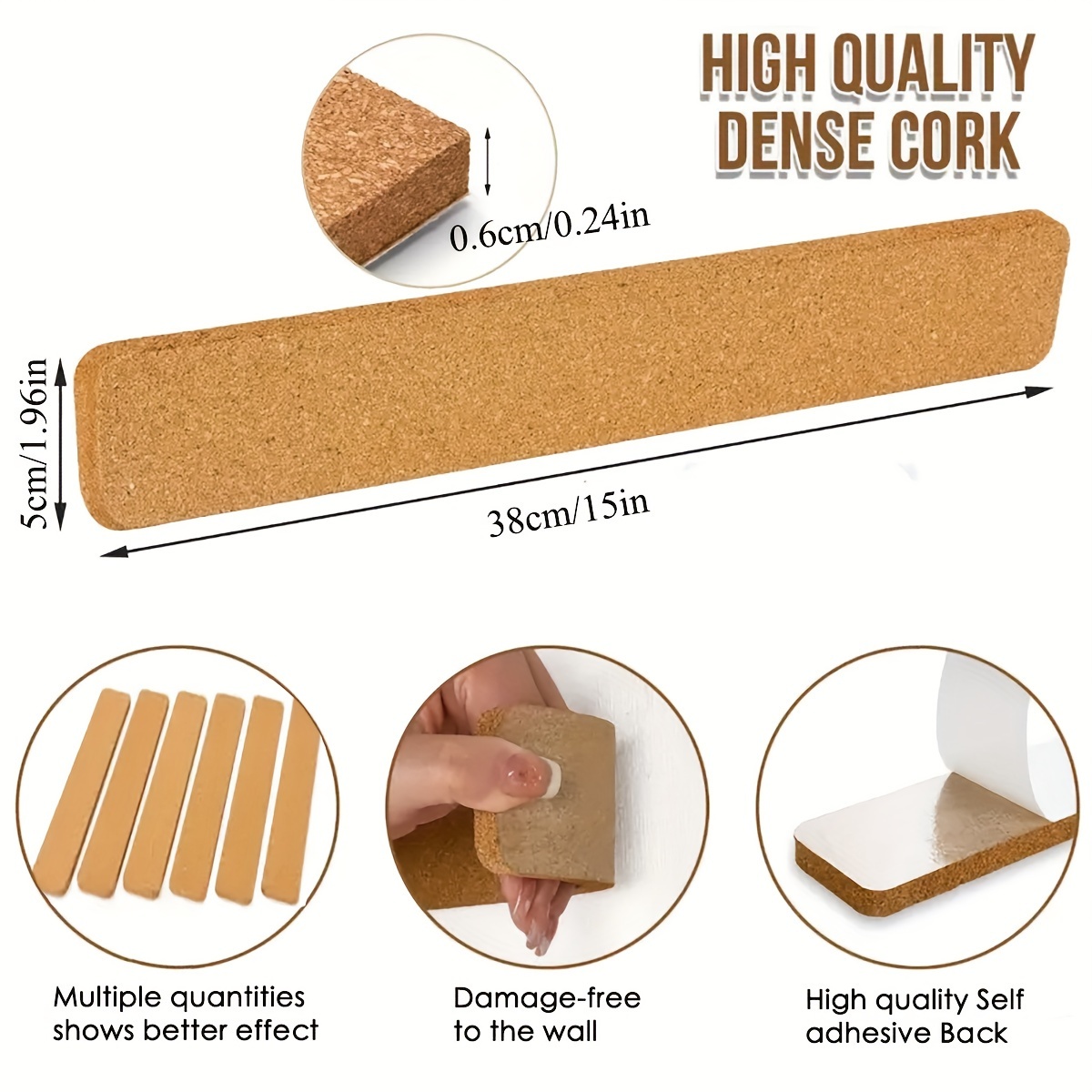 5PCS Self Adhesive Cork Board  - Bulletin Board Cork 리뷰 및 가격