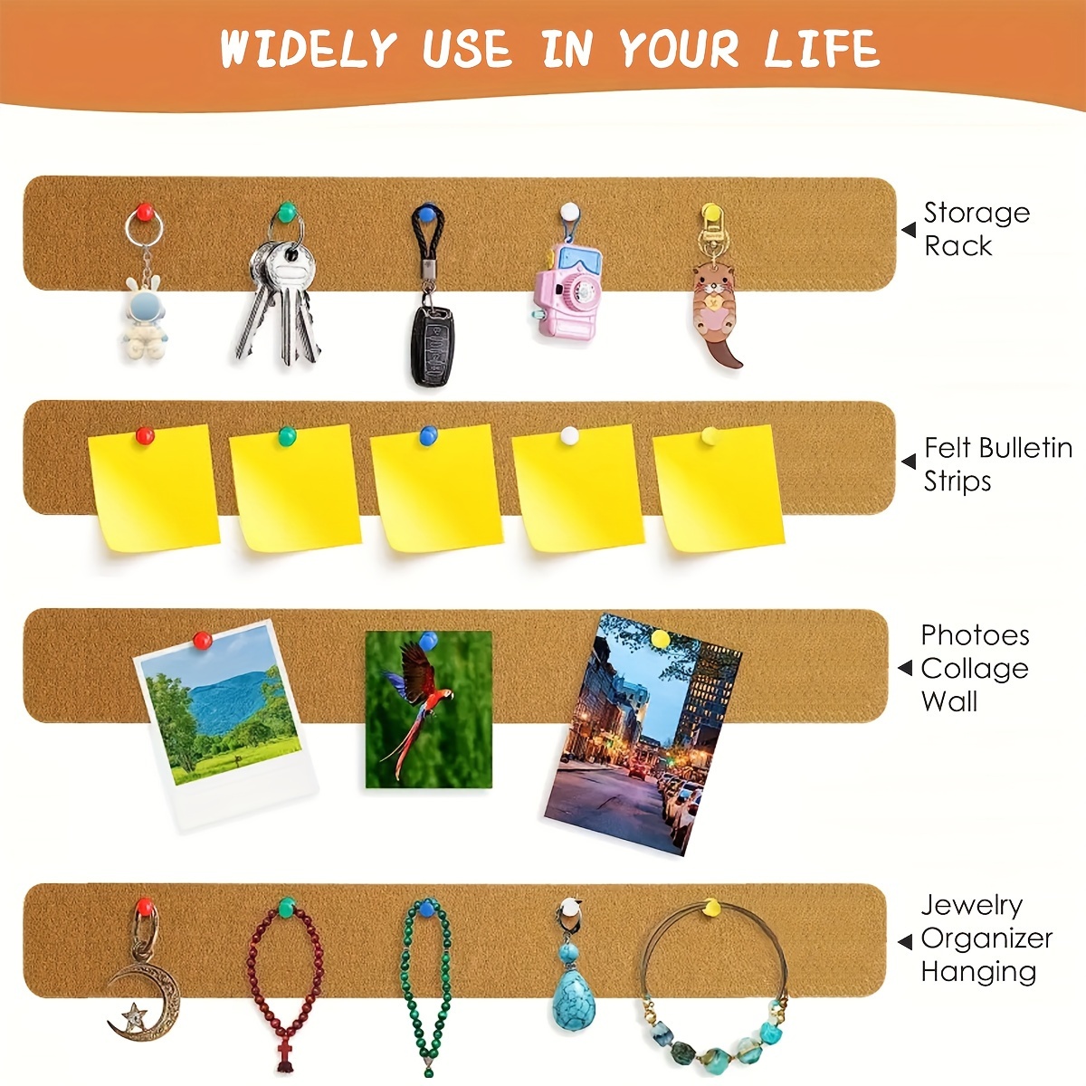 5PCS Self Adhesive Cork Board  - Bulletin Board Cork 리뷰 및 가격