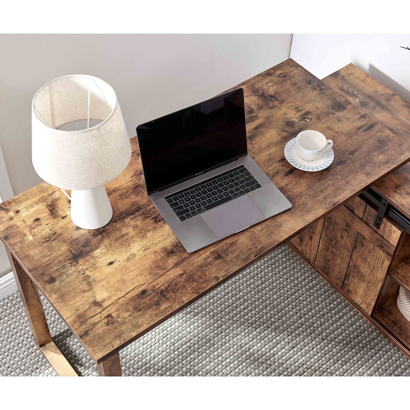 L-Shaped Desk with Credenza St - Office Furniture Credenza 리뷰 및 가격