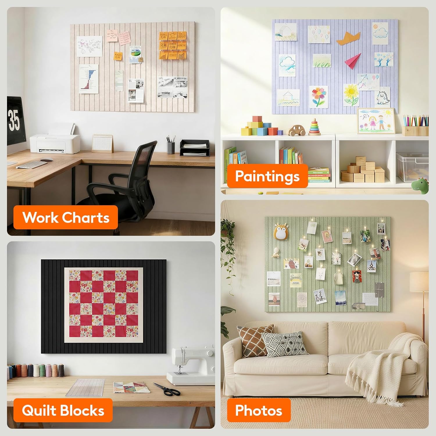 SW 6 PCS  Felt Wall Tiles，Cork - Bulletin Board Cork 리뷰 및 가격