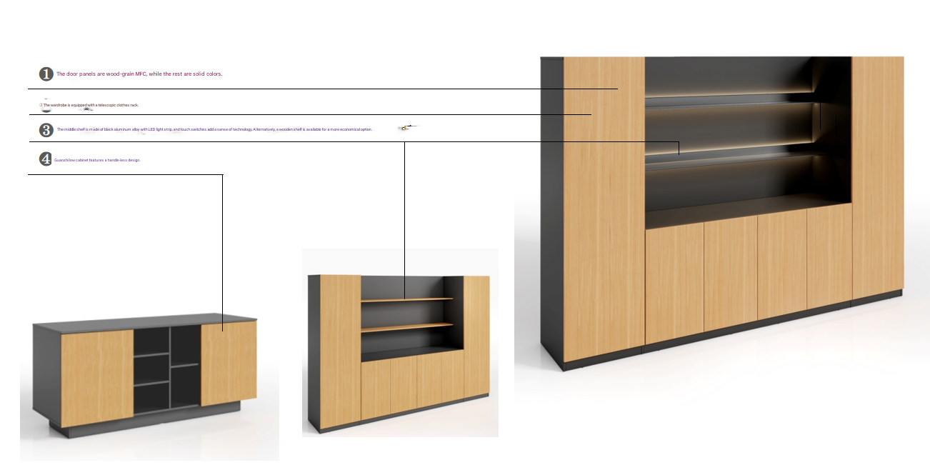 Best Selling MFC Credenza Fili - Office Furniture Credenza 리뷰 및 가격
