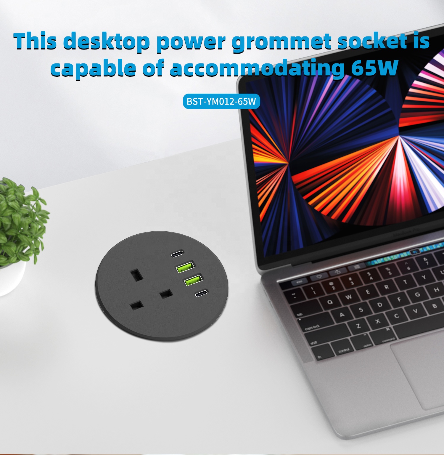 New 65W 80mm Round Grommet Off - Office Furniture Uk 리뷰 및 가격