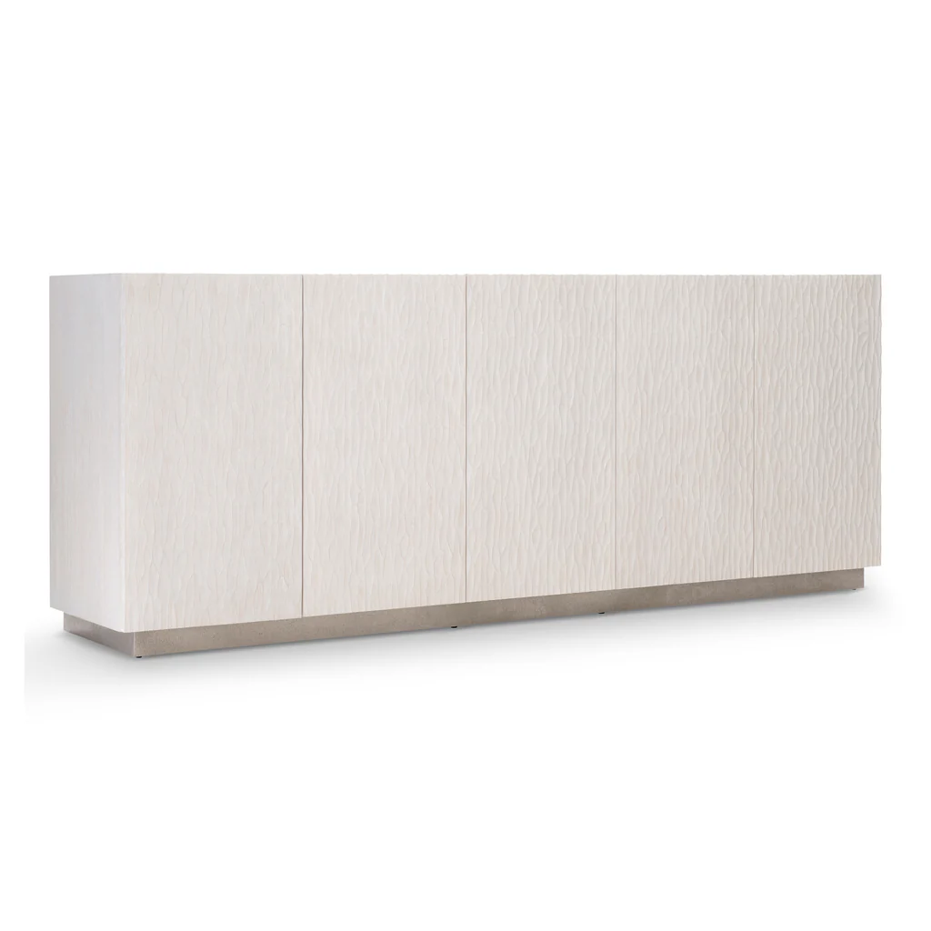 ^Modern White Wavy Textured TV - Office Furniture Credenza 리뷰 및 가격