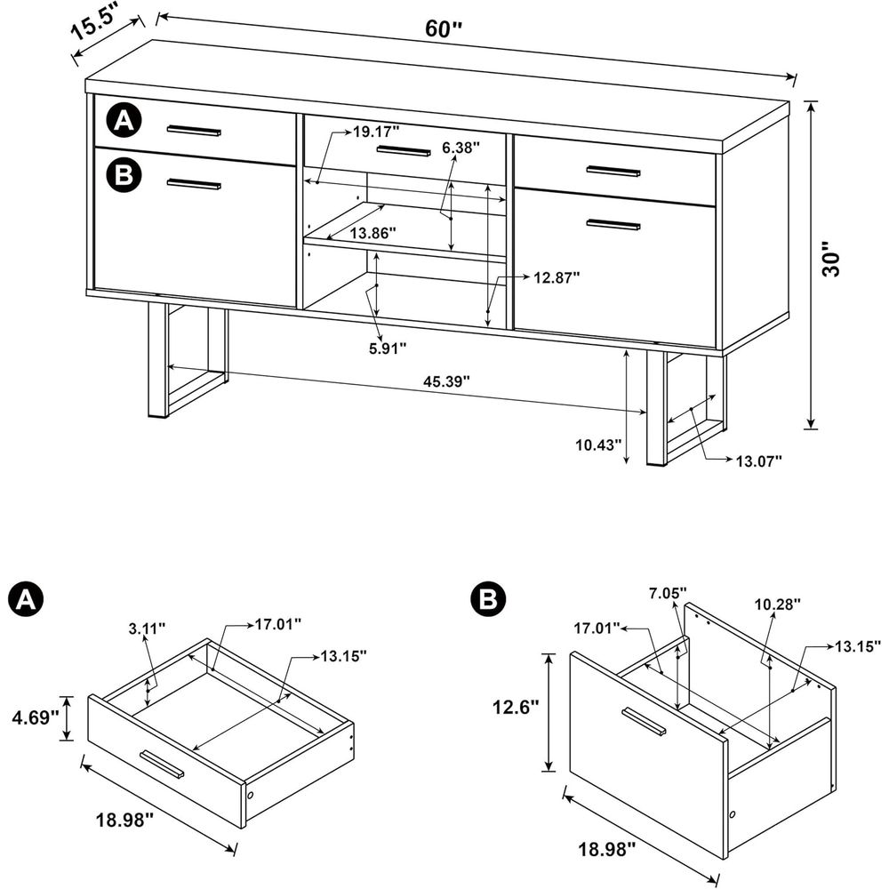 Contemporary Home Office Furni - Office Furniture Credenza 리뷰 및 가격