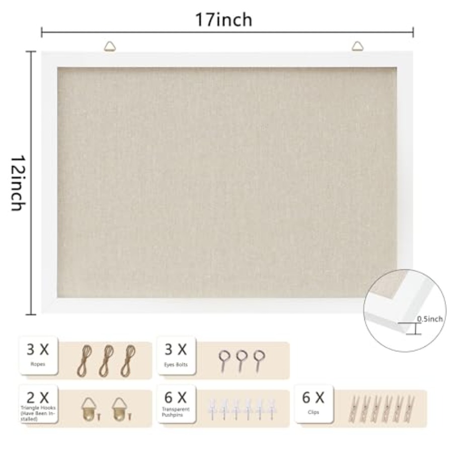 Cork Board with Linen White, B - Bulletin Board Cork 리뷰 및 가격