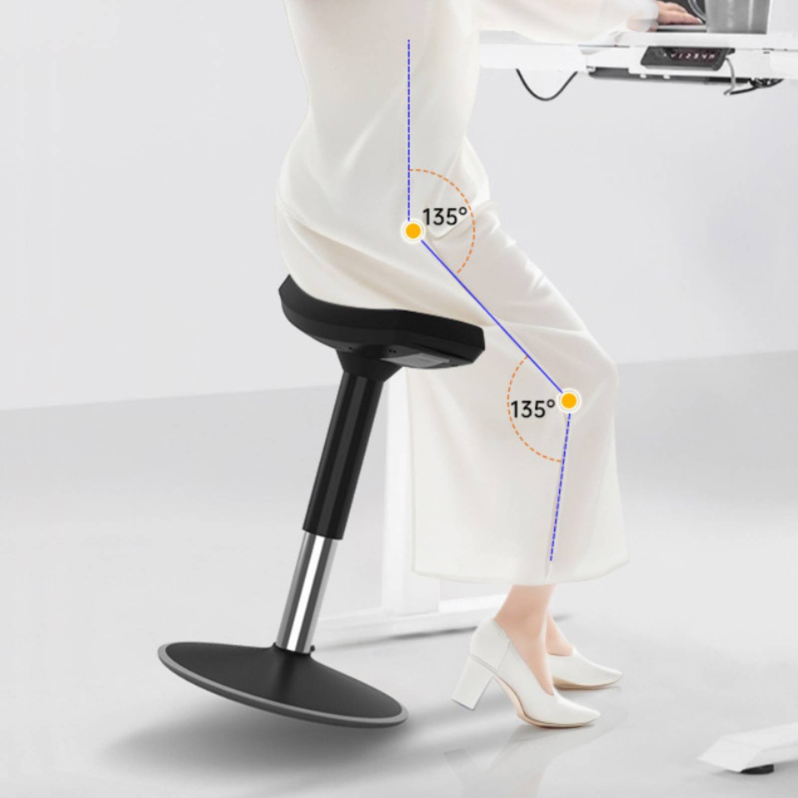 Saddle Stool Comfortable Long  - Furniture Chairs For Office 리뷰 및 가격