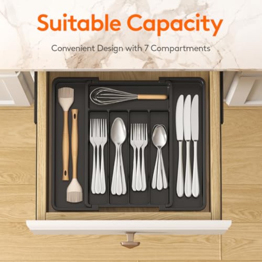 Expandable Silverware Organize - Drawer Organizer Tray 리뷰 및 가격