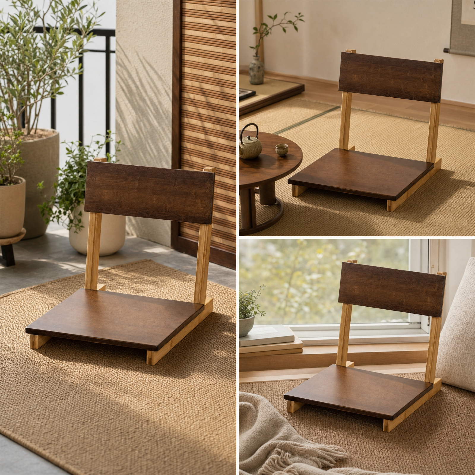 Low-profile Bamboo Floor Chair - Furniture Chairs For Office 리뷰 및 가격