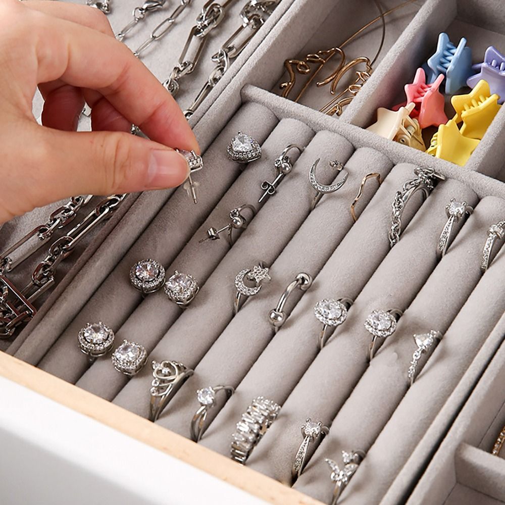 Organizer Box Stackable Velvet - Drawer Organizer Tray 리뷰 및 가격