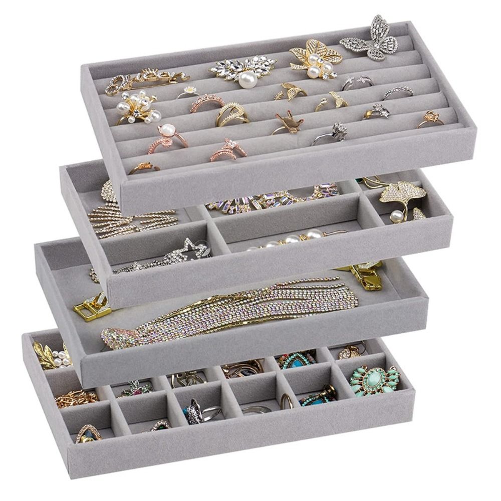 Organizer Box Stackable Velvet - Drawer Organizer Tray 리뷰 및 가격