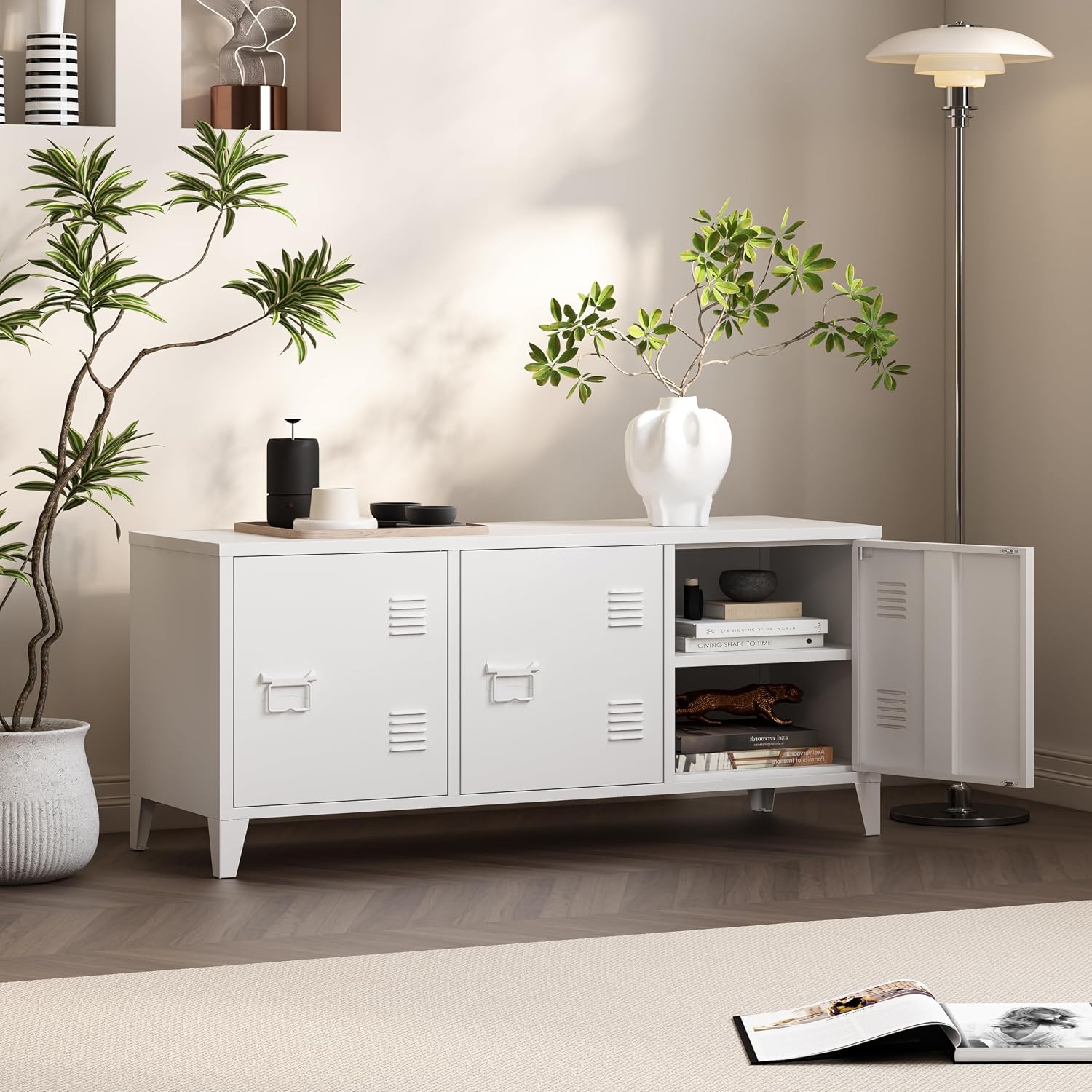 Modern TV Stand Entertainment  - Office Furniture Credenza 리뷰 및 가격